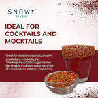 Snowy River Thanksgiving, Cocktail & Margarita Sugar Rimmer - Vibrant Naturally Colored Sugar for Cocktail Rimming, Baking & Decorating, Medium Crystal - 8oz