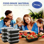 38oz 50 Pack Meal Prep Containers Reusable, Disposable Food Containers with Lids BPA Free, Microwave/Dishwasher/Freezer Safe To Go Containers