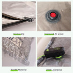 Travel Vacuum Storage Bags with USB Pump, 6 Pack Compression Packing Bags for Luggage and Suitcase,Space Saver Bags for Clothes and Clothing Travel