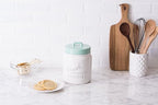 DII Kitchen Accessories Collection Ceramics, Cookie Jar, Aqua