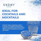 Snowy River Blue Dream, Cocktail & Margarita Sugar Rimmer - Vibrant Naturally Colored Sugar for Cocktail Rimming, Baking & Decorating, Medium Crystal - 80oz