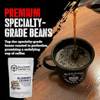 Blackout Coffee Blueberry Crumble Flavored Ground Coffee – Medium Roast, Smooth Taste, Guilt-Free Indulgence – Freshly Roasted 12oz Bag, American Made