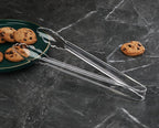 New Star Foodservice 35520 Utility Tong, High Heat Plastic, Scalloped, 12 inch, Set of 12, Clear