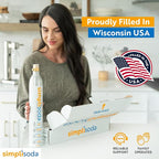 60L CO2 Canister Cylinders - Compatible w/Sodastream BLUE Screw-In Only, Ninja Thirsti, Philips, and More - Threaded Style Soda Streaming Machine CO2 Tanks Gas Refill, | 14.5 oz, 1 Pack