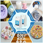 OFFNOVA Silicone Mold Making Kit 70oz Rubber 15A, 1:1 Mixing Ratio Fast Curing for Resin, Casting, Candle, Soap, DIY Crafts, Light Blue