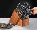Cangshan V2 Series 1024128 German Steel Forged 23-Piece Knife Block Set, Acacia