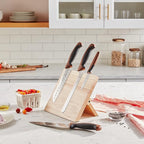 Mercer Culinary Millennia Colors 5-Piece Magnetic Board Set with Chocolate Handles, Rubberwood