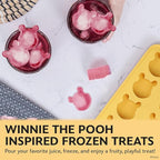 Disney Pooh Silicone Ice Cube Tray – 2 Pack Ice Trays for Freezer with Fun Pooh Ice Molds – Flexible BPA-Free Silicone Molds for Ice, Chocolate, and More (Pooh (Yellow))