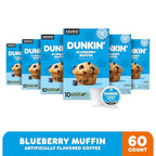 Dunkin' Blueberry Muffin Flavored Coffee, 60 Keurig K-Cup Pods