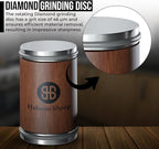 Rolling Knife Sharpener Kit - Diamond Sharpening Tool for Steel of Any Hardness, Knife Sharpener Stone with 15 & 20 Degree Magnetic Angle Support for Kitchen Knives, Easy to Use(Brown)