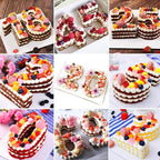 Ducodocu Large Silicone Number Cake Mould 3D Novelty Cake Pan DIY Baking Mold for Birthday Anniversary Number of 6
