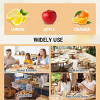 Hakka Commercial Easy Wedger Slicer Lemon Cutter with 4 Wedger/ 6 Wedger/8 Wedger Stainless Steel Fruit Cutter Lime Slicer for Lemons Limes Tomatoes Potatoes
