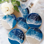 6 PCS Thickened Coaster Resin Molds for Epoxy Resin Casting, DIY Coasters, Bowl Mats, Candle Holders, Home Decoration