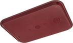 Carlisle FoodService Products CT121661 Cafe Standard Plastic Cafeteria/Fast Food Tray, NSF Certified, BPA Free, 16" Length x 12" Width, Burgundy (Pack of 24)