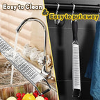 Lemon Zester & Cheese Grater – Premium Stainless Steel - A Sharp Kitchen Tool for Cheese Grater, Ginger, Garlic, Nutmeg, Chocolate, Vegetables, Fruits, Dishwasher Safe