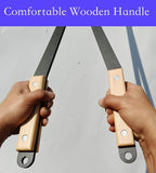 40" Fireplace Tongs Log Grabber Made Of Premium Heavy Duty Alloy Steel. Fire Tongs With Wood Handle Best For Fire Pit Fireplace Campfire Indoor & Outdoor. Upgraded Fire Pit Tools.