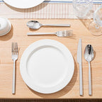 KINGSTONE Silverware Set, 30-Piece Flatware Cutlery Set Premium Stainless Steel, Service for 6, for Kitchen, Home, Wedding, Party, Mirror Polished and Dishwasher Safe