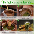 3Pcs Ceremonial Grade Matcha Whisk Set with Bamboo Matcha Whisk, Scoop & Spoon – Traditional Bamboo Tea Set for Macha Tea Preparation – Ideal Gift Macha kit for Beginners and Enthusiasts