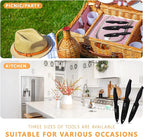 6-Piece Paring Knife Set with Sheaths-Ceramic Blade Sharp Rust Proof Stain Resistant (include 5inch Utility Knife, 4inch Fruit Knife,3inch Paring Knife)-Black (win0529)