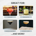 A Bar Above 4-Piece Cocktail Shaker Set, for Professional and Home Bar, Premium Bar Kit Gifts, Includes Strainer, Japanese Jigger, and Boston Shaker Set