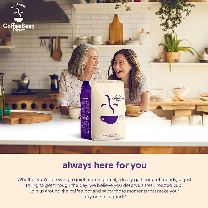 Coffee Bean Direct Breakfast Blend, Whole Bean Coffee, Mild and Mellow, Mixed Roast Level, 5 Pound Bag (Pack of 1)