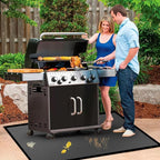 42 X 24 inches Hearth Rugs for Fireplaces Fire Resistant / Gas Grill Splatter Mat Fireproof Waterproof Oil-Proof, Fireproof Mat Heat Resistant BBQ Floor Mat Protect Mat Floor Protective Rug Reusable