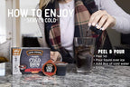 JAVA HOUSE Light Roast Ethiopian Cold Brew Pods, (6 Count) Peel and Pour Pods Hot or Iced Instant Coffee Concentrate