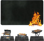 Ogrmar 65 x 48 Inch Under Grill Mats for Outdoor Grill, Indoor Fire Pit/Fireplace Mat, Waterproof Oil-Proof Grill Floor Pads, BBQ Mat Protector for Deck, Patio and Grass (65 * 48 Inch)