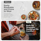 100% Compostable Forks 150 Large biodegradable forks Disposable Compostable Cutlery Silverware Utensils durable and heat resistant alternative to plastic forks with convenient tray by KOALALOVE