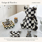 MACKENZIE-CHILDS Courtly Bear Cookie Jar, Cute Cookie Jar for Kitchen or Dining Room