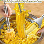 Corn Peeler 3PCS Stainless Steel Corn Peeler,Stripper Tool and Corn Holder Set 2025 Corn Planer Cutter Thresher Scraper,Peel Corn Cob Separator Quick