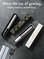Grater, Lemon Zester Cheese Grater, Cheese Shavings, Parme Cheese, Ginger, Garlic, Zester Grater (black)