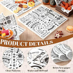 Outus 3000 Pcs 12 x 12 Inch Deli Wax Paper Sheets Grease Resistant Tray Basket Liners Newsprint Paper Water and Grease Proof Sandwich Wrapping Square Hot Dog Wrappers for Food Baking (White)