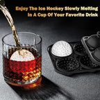 Golf Ball Ice Cube Mold 2.1 Inch Large Silicone Golf Ball Ice Cube Molds Fun Shapes Craft Sphere Ice Molds Novelty Christmas Gifts Stuff for Men Women Cocktails, Bourbon,Brandy, Whiskey(1, Golf Ball)