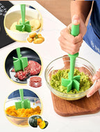 Heat Resistant Nylon Meat Chopper and Potato Masher, Safe for Non-Stick Cookware, 11-Inch,Heat Resistant Meat Masher for Hamburger Meat, Ground Beef Smasher, Potato Masher Tool
