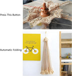 3-Pack Extra Large Food Cover, 32"x32" Pop-Up Food Nets, Mesh Food Covers Tent Umbrella for Outdoors, Screen Tents, Parties Picnics, BBQs, Reusable and Collapsible Food Tents
