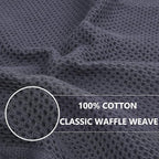 Homaxy 100% Cotton Waffle Weave Kitchen Dish Cloths, Ultra Soft Absorbent Quick Drying Dish Towels, 12 x 12 Inches, 8-Pack, Multicolor