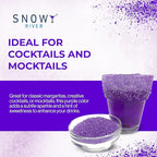 Snowy River Purple, Cocktail & Margarita Sugar Rimmer - Vibrant Color Glass Rimming Sugar with Medium Crystal Texture - 16oz