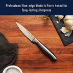HENCKELS Graphite Razor-Sharp 13-pc Knife Set German Engineered Informed by 100+ Years of Mastery, Chefs Knife, Black/Stainless