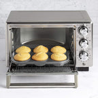 Ecolution Non-Stick Toaster Oven Bakeware Set 4-Piece, Carbon Steel, Easy to Clean and Perfect for Single Servings, Gray (Pack of 6)