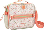 Bentgo Kids Lunch Bag (Whimsy & Wonder Collection) - Durable, Double-Insulated Lunch Bag for Kids 3+; Holds Lunch Box/Water Bottle/Snacks; Water-Resistant Fabric & Zip Pockets (Geo Speckle)