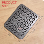2-Piece 48 Cup Steel Mini Muffin Pan – 1.3″ Extra-Small Cup Size, Round (Not Suit for Standard Mini Liners)