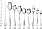 New Star Foodservice 58505 Bead Pattern 18/0 Stainless Steel, Oyster Fork 6-Inch Set of 12