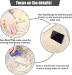 Extra Large Silicone Pastry Mat 34x26 Inch - Nonstick Baking Mats with Measurements, Great for Dough Rolling, Pastry, Pie Crust, Fondant, Cookies, Bread, Pasta, Pizza, Counter Mat