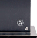 Schmidt Brothers - Black Midtown Magnetic Knife Block, Universal Cutlery Storage For 8-10, Acacia Hardwood and Acrylic Shield