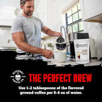 Blackout Coffee Climax Amaretto, Irish Cream & Kahlua Flavored Ground Coffee – Medium Roast, Smooth Taste, Guilt-Free Indulgence – Freshly Roasted 12oz Bag, American Made