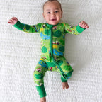 Little Sleepies Pajamas for Baby Boys & Girls, Viscose from Bamboo Baby Pajamas, Preemie & Newborn Sleepers, 2-Way Zipper PJs