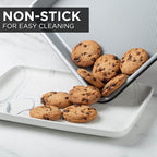 Country Kitchen Nonstick Stackable Bakeware Set - Durable, Easy Release Baking Set, Black, 6 Pcs
