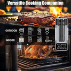 Dual-Probe Wireless Meat Thermometer for Grilling, Smoking, BBQ - Bluetooth Enabled Smart Grill Thermometer with 2 Probes, Digital Food Thermometer, 800ft Long Range,Cooking Thermometer for BBQ/Grill