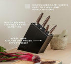 EVA SOLO | Angled Aluminum Knife Stand | Holds up to 20 knives (Sold Separatly) | Easy to Clean | Danish Design, Functionality & Quality | Black